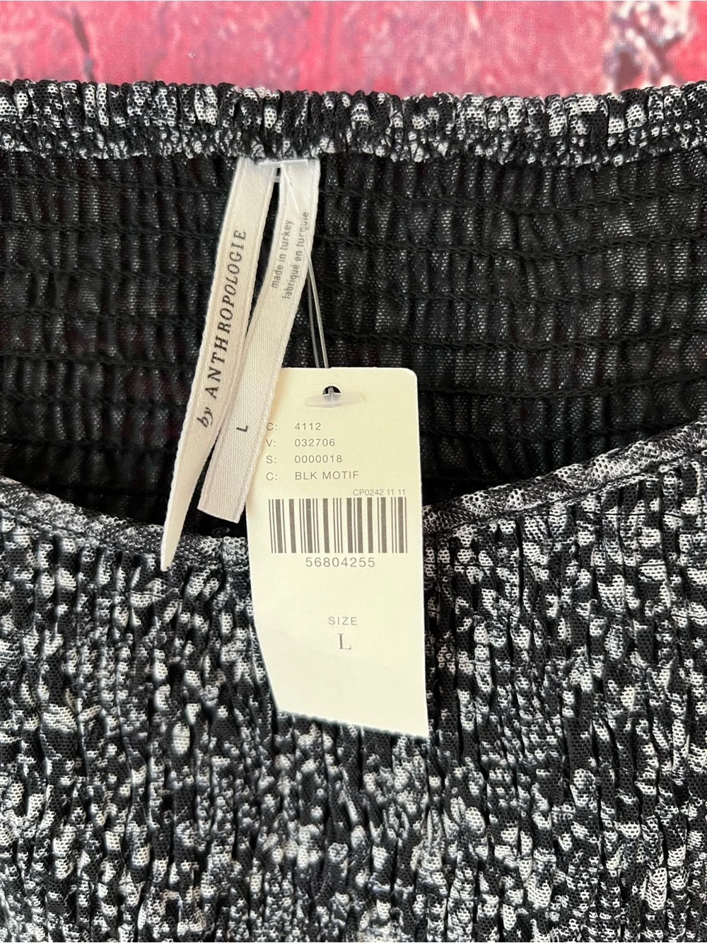 Anthropologie Aurelia Smocked Floral Puff Sleeve Top